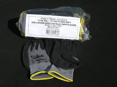 G tek maxiflex nitrile work gloves xl 12 pair dozen nwt