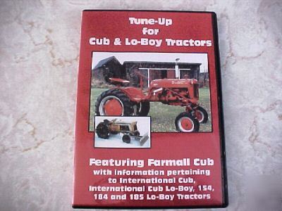 Ih farmall cub 154 184 185 lo-boy engine tune up dvd