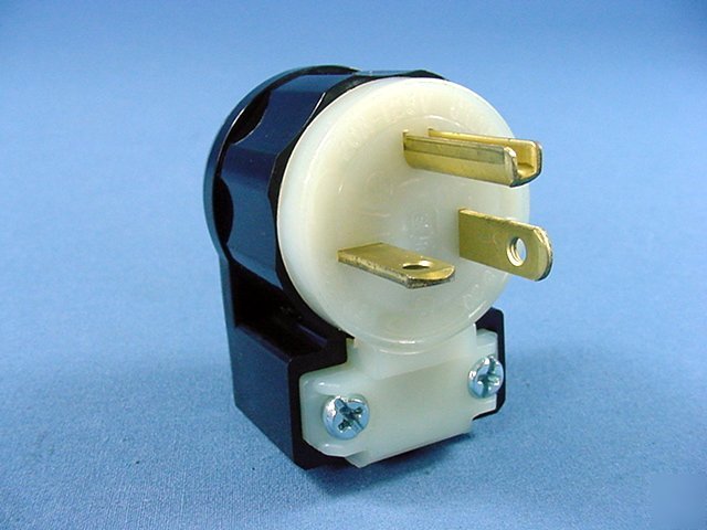 Leviton angled industrial plug nema 5-20 20 amp 125V