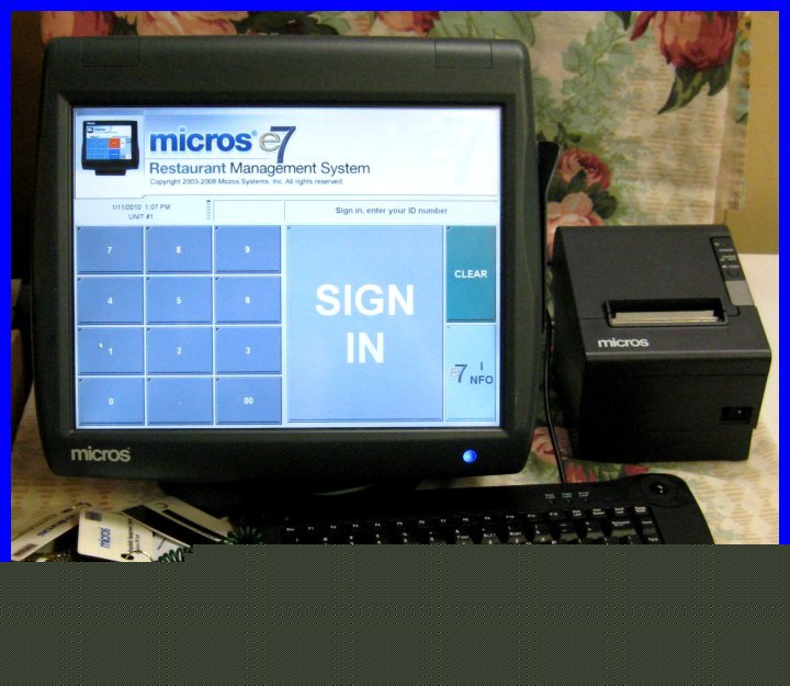 Micros WS5 workstation 5 E7 touch screen pos system