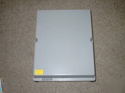 New fiberglass raintight electrical enclosure 13X11X5