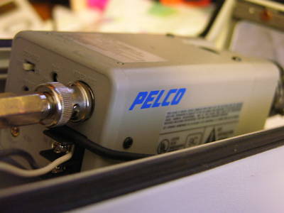 Pelco MC3810-2 security camera, housing and wall mount