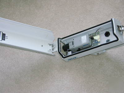 Pelco MC3810-2 security camera, housing and wall mount
