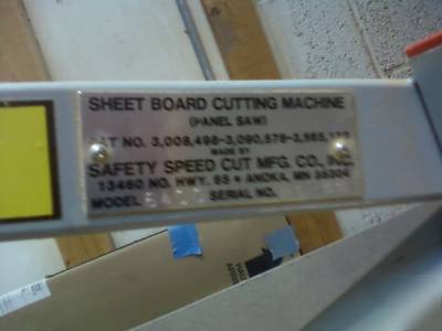 Safety speed cut 6400 panel saw - 64
