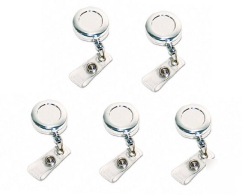 100 quality i.d.card reels, retractable badge holder. 