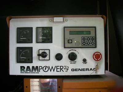 1999 generac 100 kw diesel generator with housing,tank
