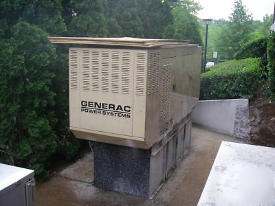 1999 generac 100 kw diesel generator with housing,tank