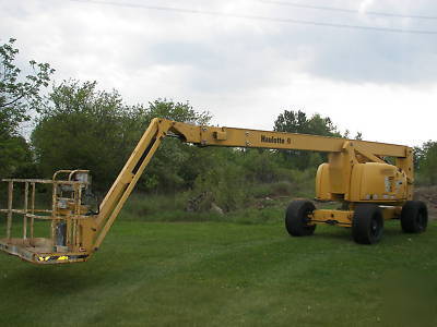 2002 haulotte/biljax ha 80 jrt diesel boom lift 4X4 