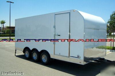 2009 enclosed motorcycle quad car hauler rhino trailer