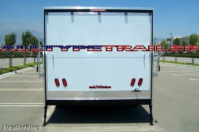 2009 enclosed motorcycle quad car hauler rhino trailer