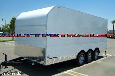 2009 enclosed motorcycle quad car hauler rhino trailer