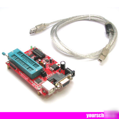 40 zif usb & 9 pin interface microchip pic programmer
