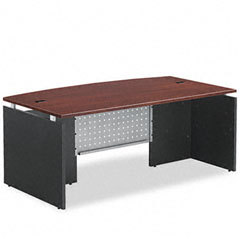 Alera seville series bow front desk shell