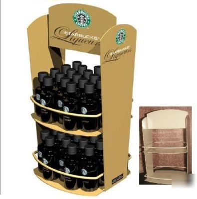 Beverage liquor snack cigrette rack display countertop