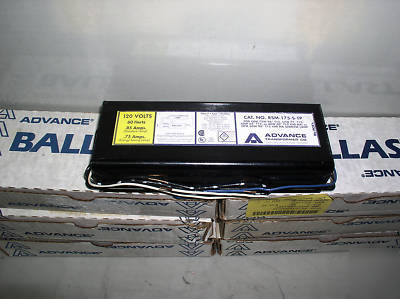 Lot 6 ea advance rsm-175-s tp ballast for t 12 lamps n