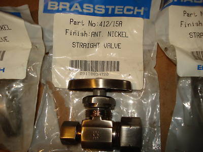 Lot of 22 various angle & straight stops 1/2, 3/8, 1/4 