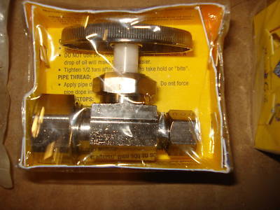 Lot of 22 various angle & straight stops 1/2, 3/8, 1/4 