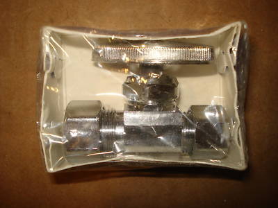 Lot of 22 various angle & straight stops 1/2, 3/8, 1/4 