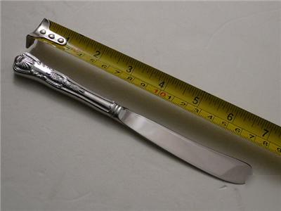 New (8) butter knife s/s hollow handle kings pattern 