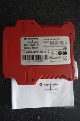 Nib allen bradley guardmaster MSR127TP safety relay b 
