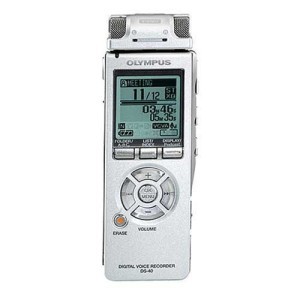 Olympus ds-40 handheld digital voice recorder mic usb