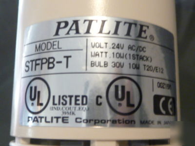 Patlite 3-colors tower signal beacon safety light n/r