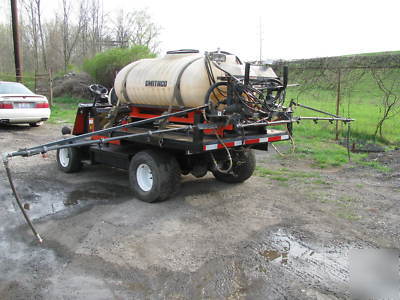 Smithco-4 wheel utility sprayer dump-hyd .platform