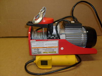 440 lb. capacity electric hoist, winch, rigging hoists