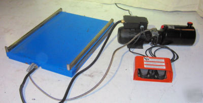 Bishamon lx 25 (550 lb) lift table w/ hydraulic motor