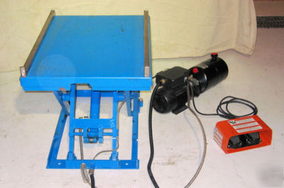 Bishamon lx 25 (550 lb) lift table w/ hydraulic motor