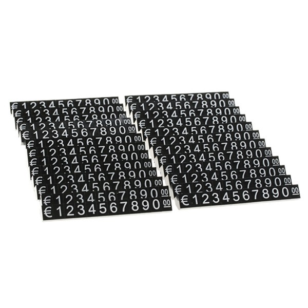 Euro high quality black price cubes for shop display