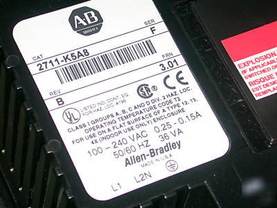 Allen bradley panelview 550 5-1/2