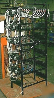 Beverage dispensing solutions rack w/pumps, regulators+