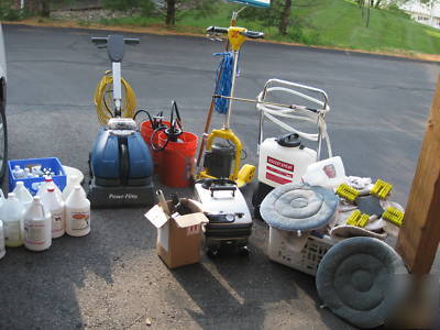 Carpet/tng/upholstry cleaning equipment business hos