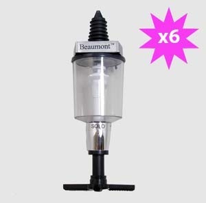 Chrome freeflow long spindle wine cabinet optics 6 pack