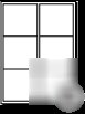Laser printer labels - 100 sheets A4 600 labels