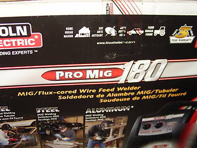 New lincoln pro-mig 180 hd electric welder in box