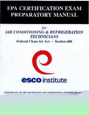 Section 608 universal preparatory manual esco