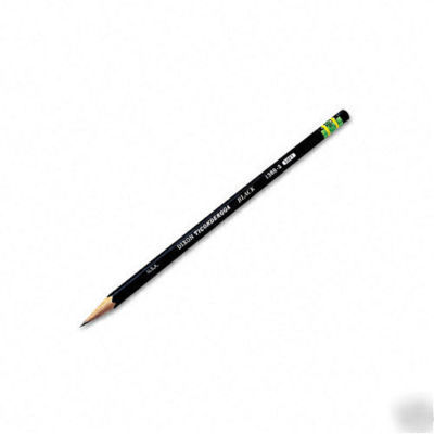 Ticonderoga 13913: woodcase pencil, hb #2; black barrel