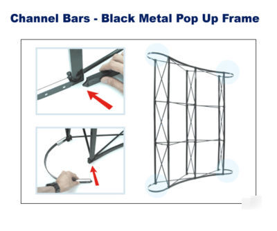 Trade show pop up display booth kiosk podium free print