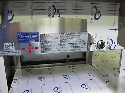 WB302 duke steamtable 2 well gas wet bath 10269 warmer