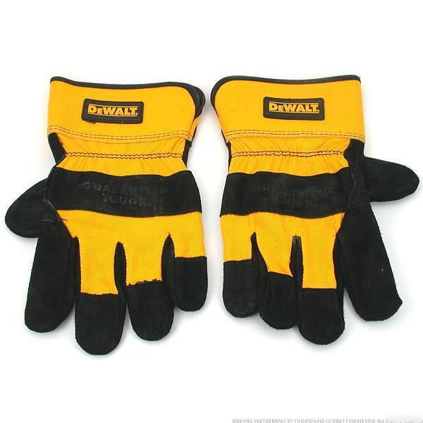 Dewalt cowhide leather palm gloves sz large