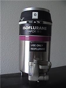 Drager 19.1 isoflurane vaporizer forane veterinary iso