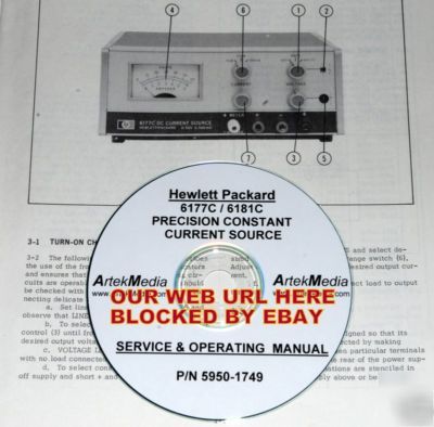 Hp 6177C / 6181C operating & service manual
