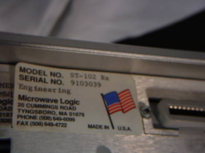 Microwave logic/tektronix sonet trans ST102 receiver