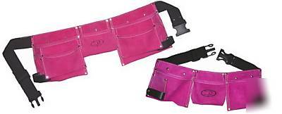 Mommy & me pink tool belts 1EA adult & child size set 