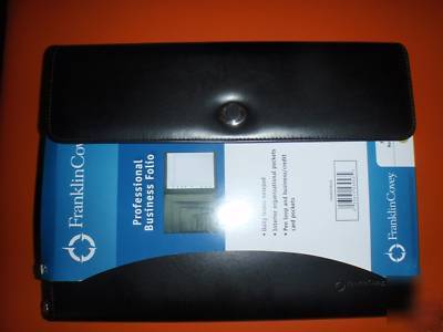 New franklin covey-professional business folio- black - 