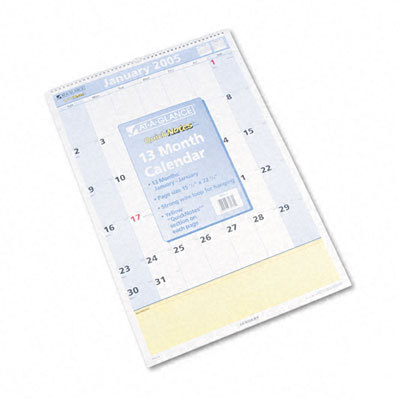 Quicknotes monthly wall calendar, 13 month jan-jan