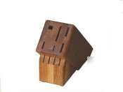 Rh forschner slant oak 10-slot empty cutlery block