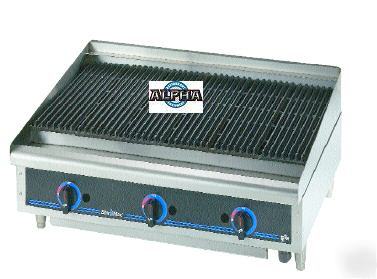 Starmax radiant gas charbroiler model 6115RCBD